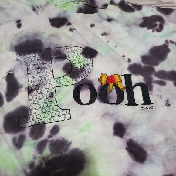 Winnie The Pooh Tye Dye Adult Shirt Size Large Spiral Hand Dyed - Picture 3 of 3